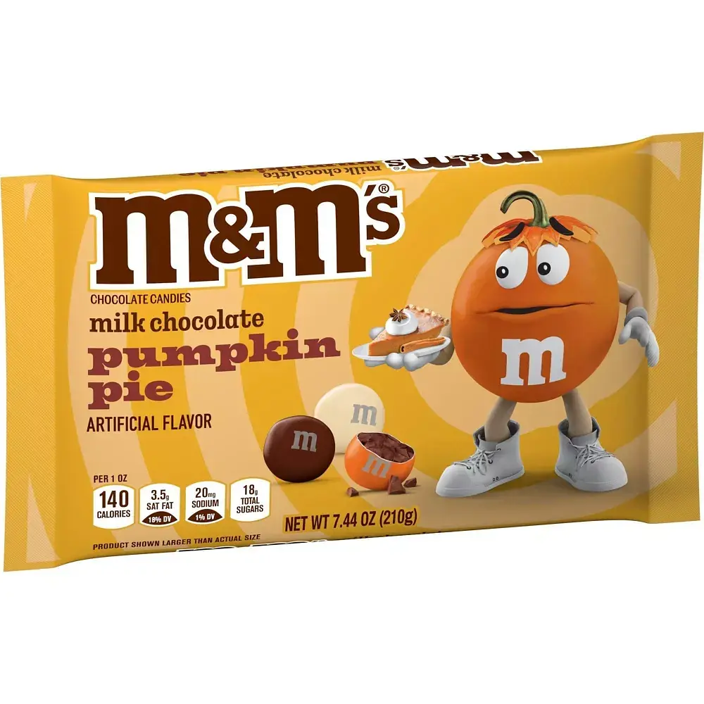 Драже M&M's Halloween Milk Chocolate Pumpkin Pie Candy 210 г - фото 8