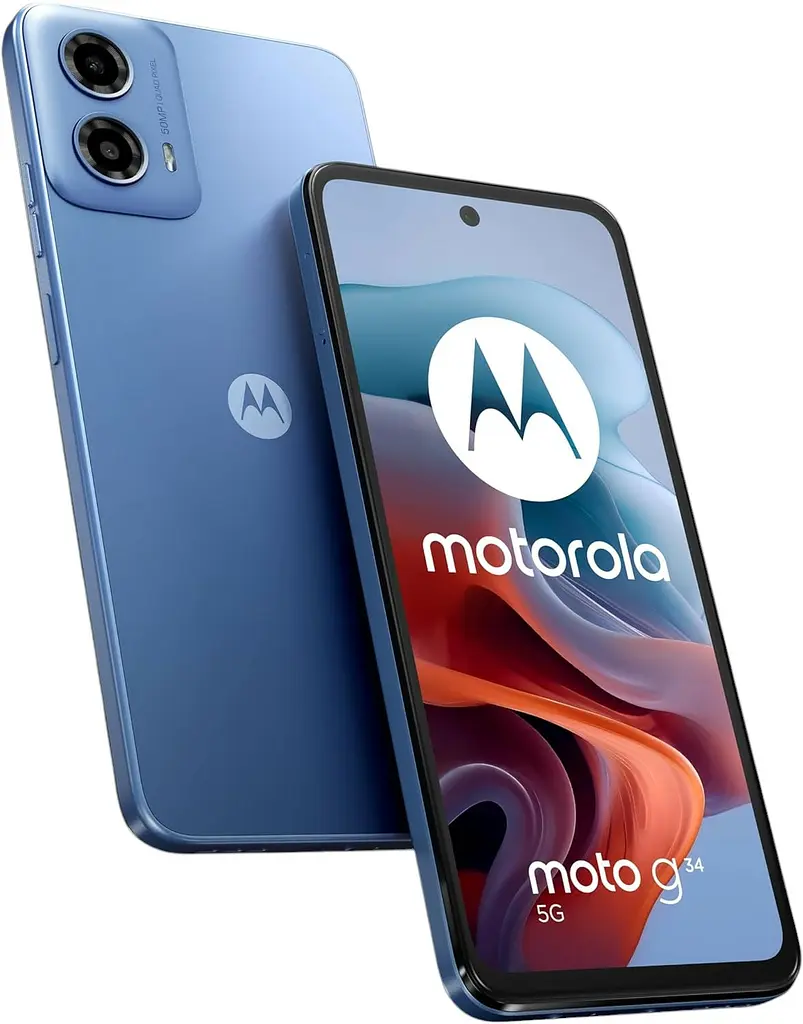 Смартфон Motorola Moto G34 8/128Gb Ice Blue - фото 2