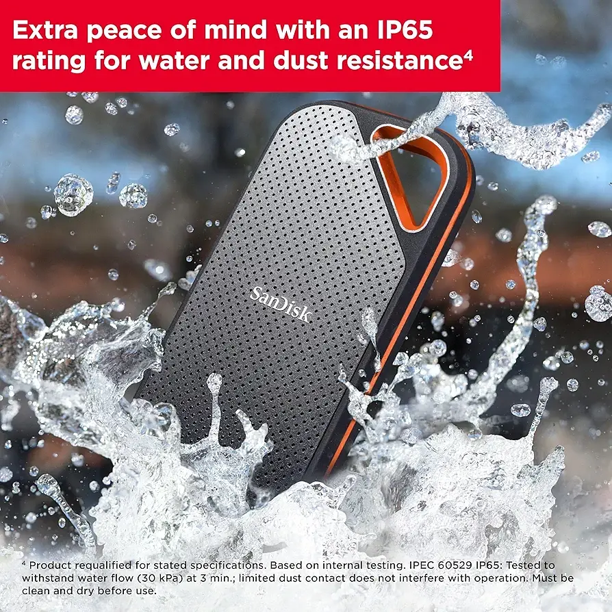 Портативний SSD SanDisk Portable Extreme PRO E81 V2 1TB SDSSDE81-1T00-G25 - фото 4