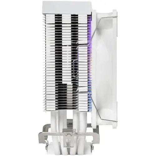 Кулер для процессора Qube ST-6U3-ST, White, алюминий/медь, 1x120 мм ARGB, для Intel 1851/1700/1200/115x, AMD AM5/AM4, до 160 Вт - фото 4