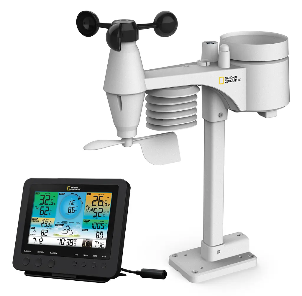 Метеостанція National Geographic WIFI Colour Weather Center 7-in-1 Sensor (9080600) - фото 8