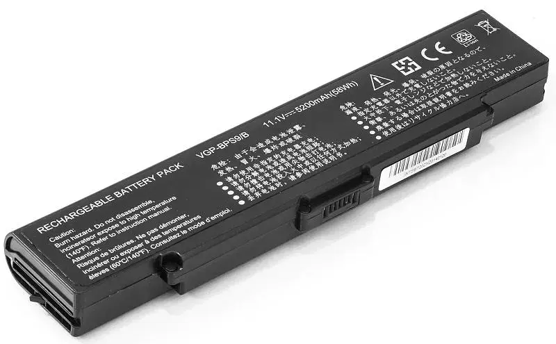 Акумулятор PowerPlant для ноутбуків SONY VAIO VGN-CR20 (VGP-BPS9, SO BPS9 3S2P) 11.1V 5200mAh (NB00000137) - фото 2