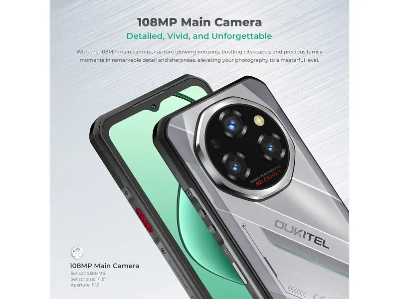 Смартфон Oukitel WP62 16/512GB Silver - фото 6