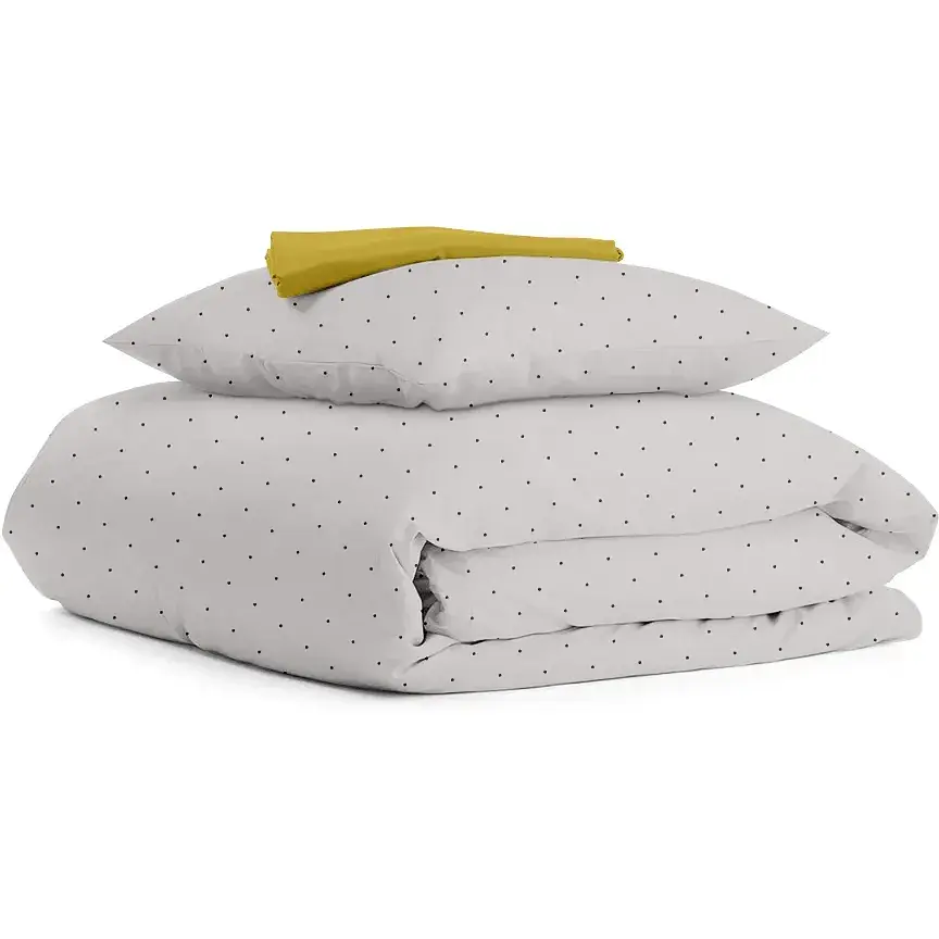 Комплект постільної білизни Cosas підлітковий MINI DOTS CS1 160 x 220 см (DotsGreyBeige_94Marmalade_155)