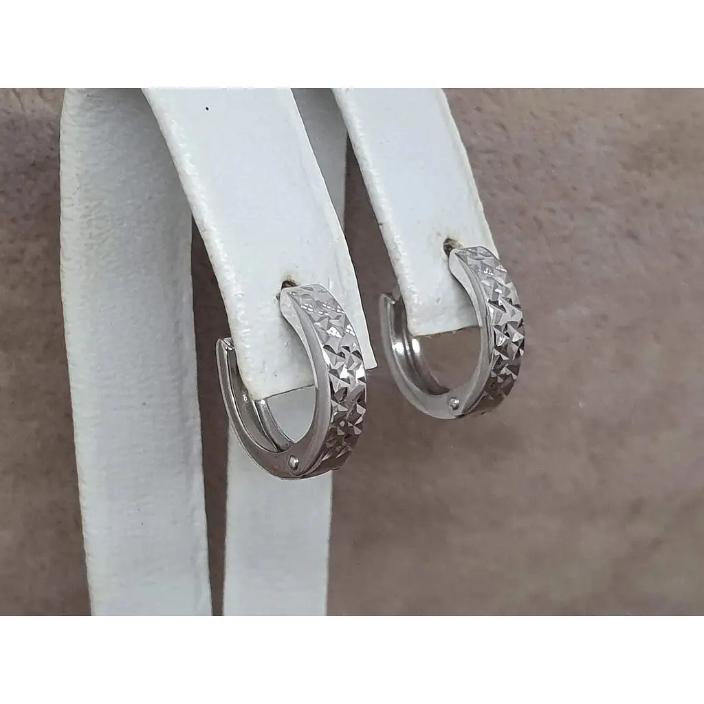 Золоті сережки Tango з алмазною гранню. 470334В - фото 3