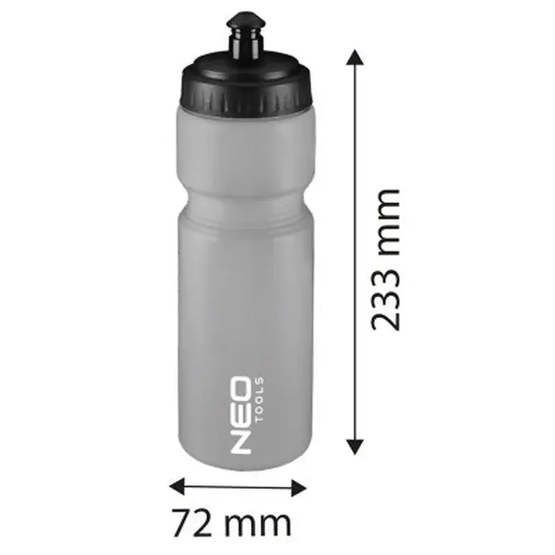 Фляга велосипедна Neo Tools 700 мл 23.5 см LDPE Grey (91-010) - фото 8