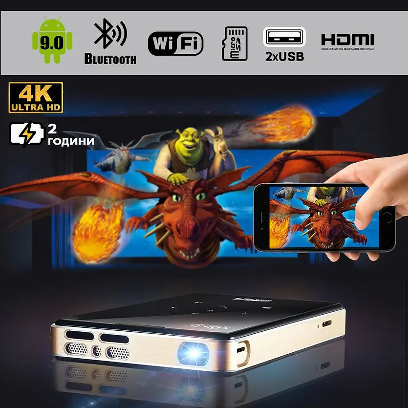 Проектор XPRO 4K P09 Android 9 (MER-14174_8610) - фото 4