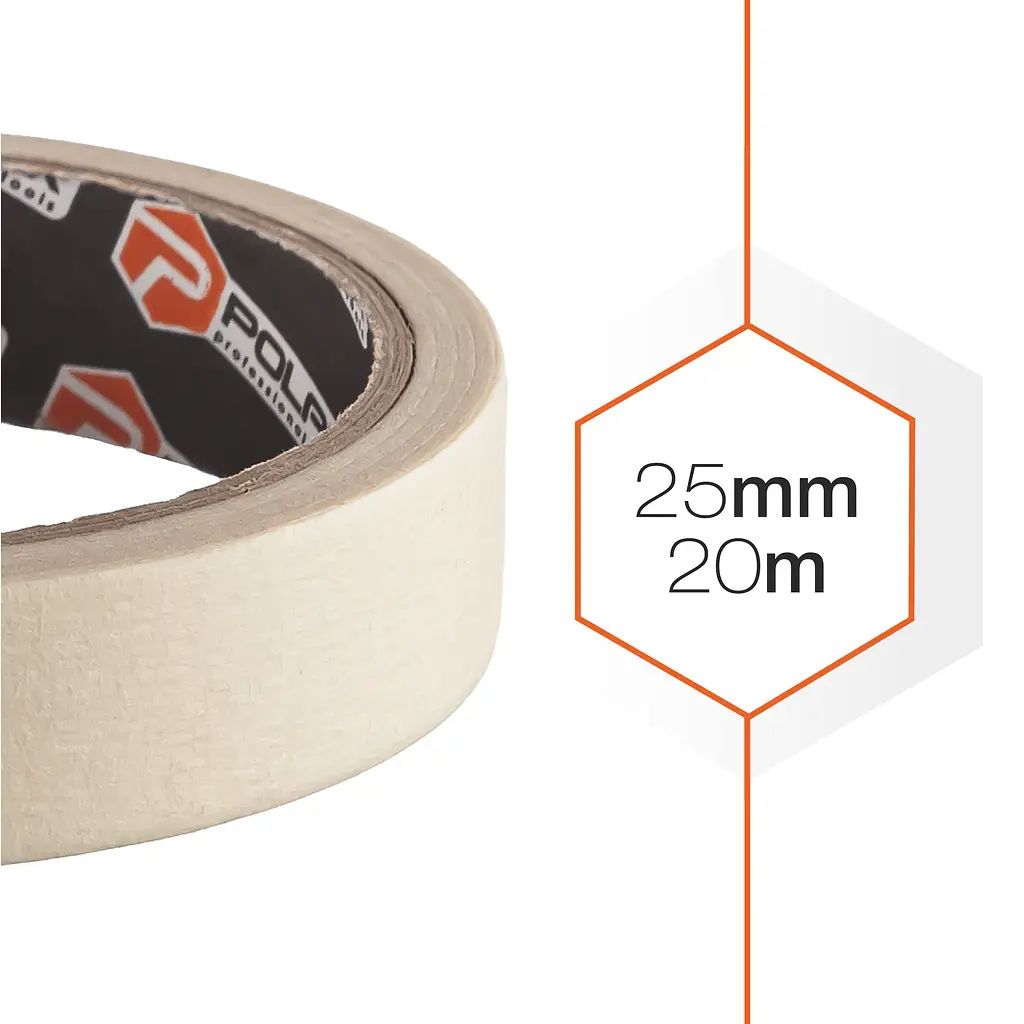 Малярна клейка стрічка Polax Profi 25 мм х 20 м (101-019) - фото 5