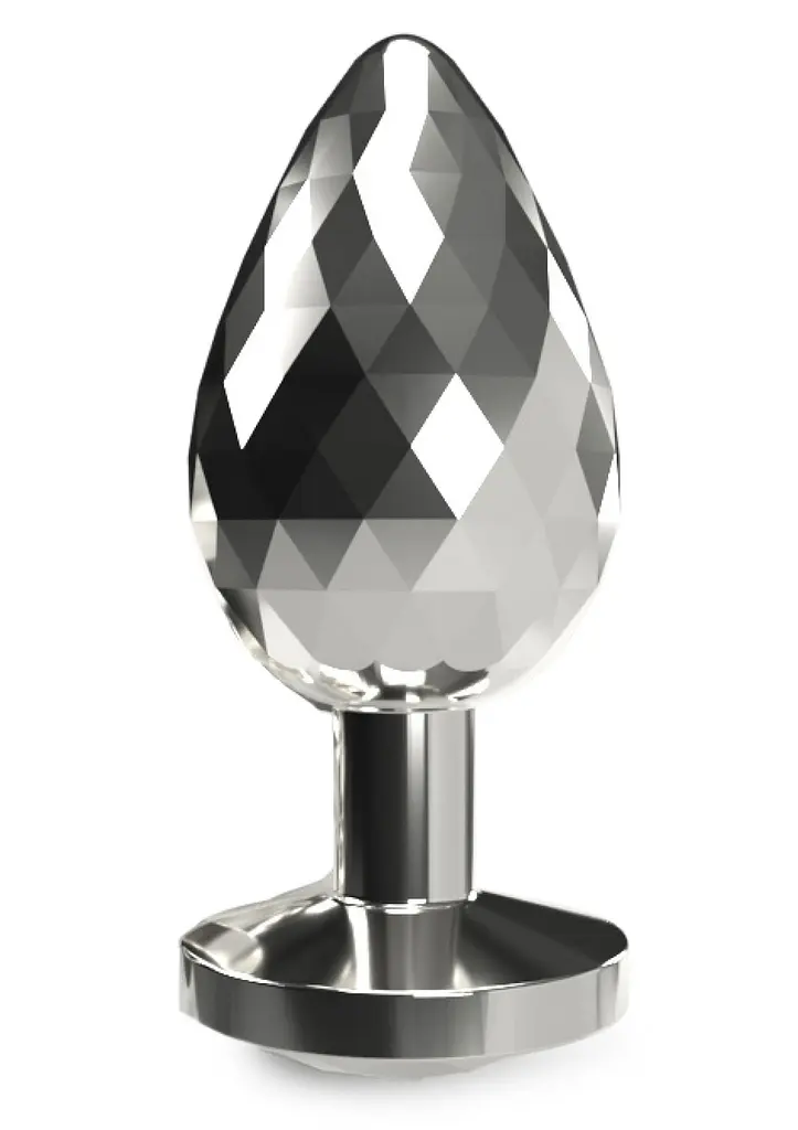 Анальна пробка Anal Play Disco Diamond Plug Large 9.7 см (сріблястий) - фото 2