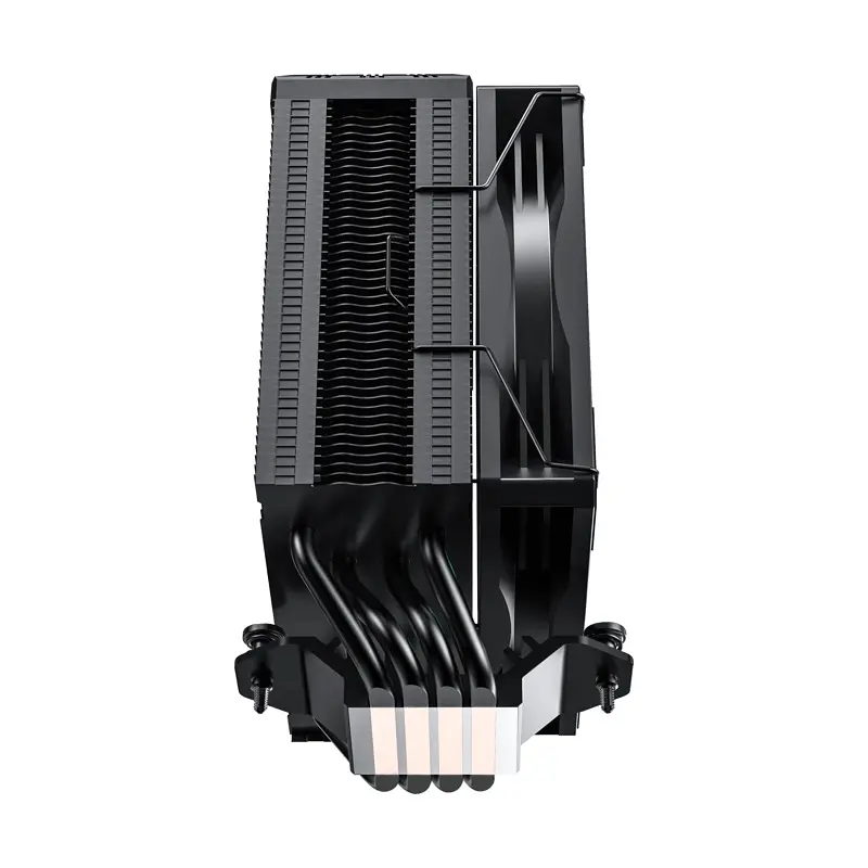 Кулер для процесора GameMax Sigma 520 Digital, Black, алюміній/мідь, 1x120 мм ARGB, Intel 1851/1700/1200/115x, AMD AM5/AM4, до 220 Вт, висота 157 мм, цифровий LCD дисплей показує температуру - фото 4