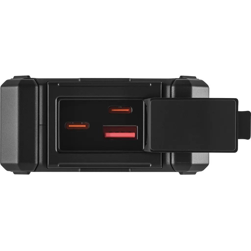 УМБ сонячна Sandberg 20000mAh 22,5W PD Solar Powerbank CampLED, USB-A,2xUSB-C In/Out, Powerful light - фото 3