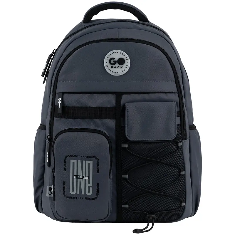 Рюкзак GoPack Education Teens 184 темно-сірий Темно-сірий (GO26-184L-4) - фото 3
