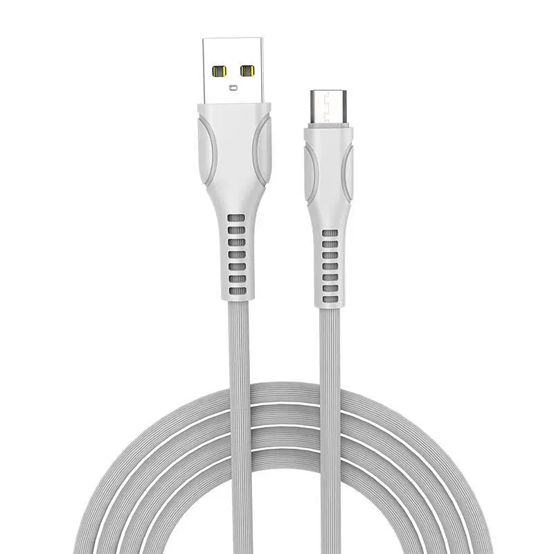 Кабель ColorWay USB - Micro USB (M/M), Line-Drawing, 2.4 А, 1 м, Білий (CW-CBUM028-WH) - фото 2