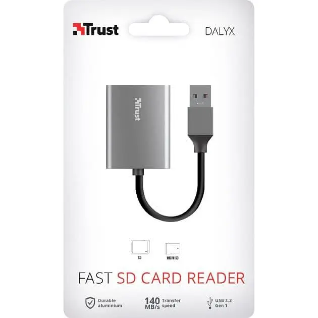 Кардрiдер Trust DALYX FAST USB 3.2 ALUMINIUM (24135_TRUST) - фото 6