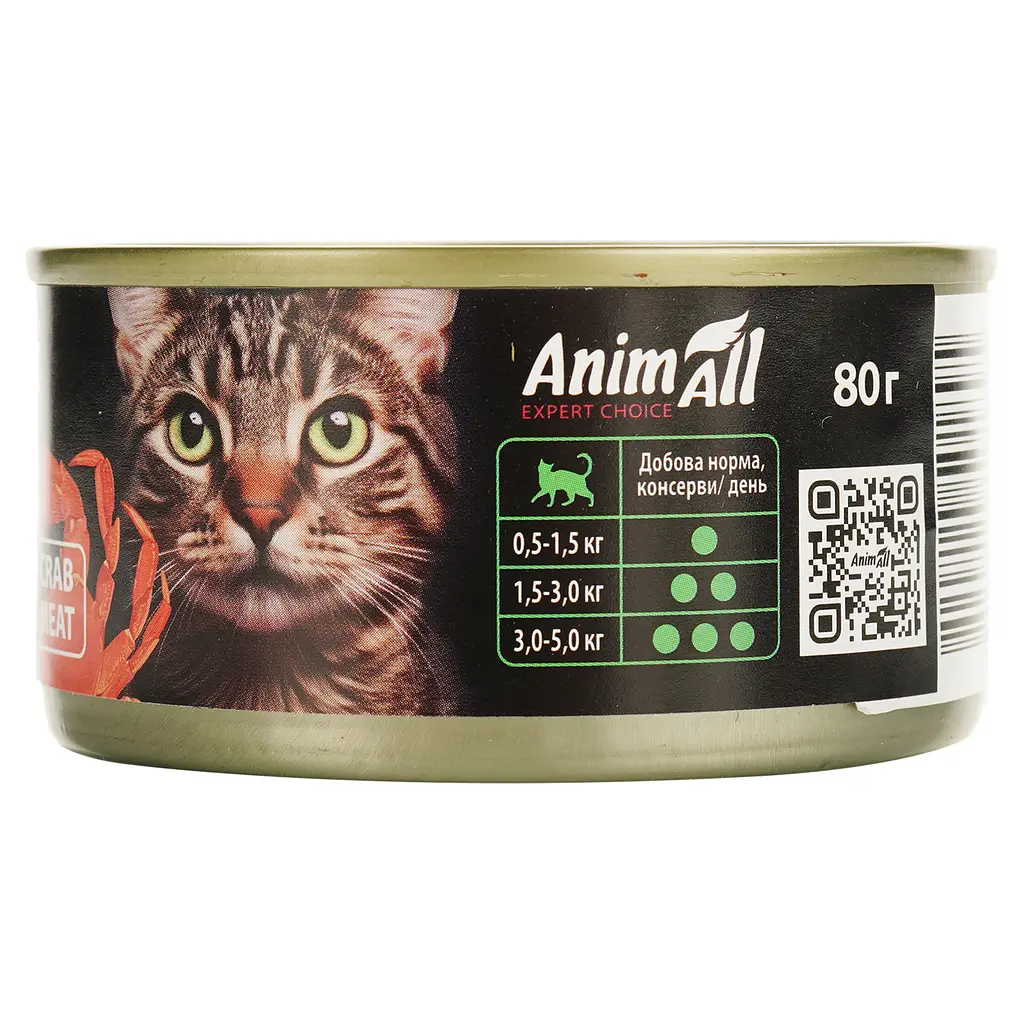  Влажный корм для кошек AnimAll Duo Delice паштет из кроля с кусочками краба 80 г - фото 2