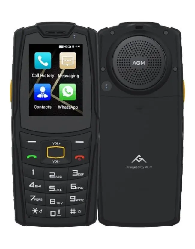 Кнопковий телефон AGM M7 1/8Gb Black (Клавіатура з кирилицею) - фото 3