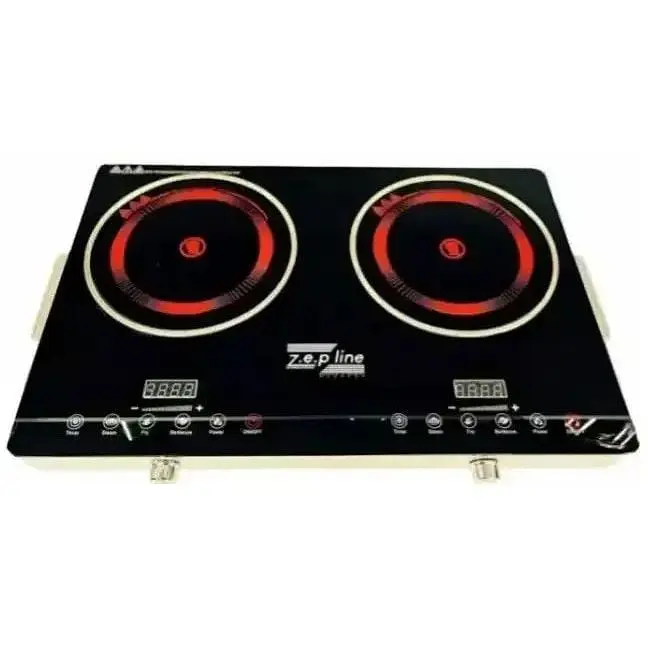 Плита настільна інфрачервона двоконфоркова кухонна Zepline ZP-062 склокераміка 4400Вт - фото 3