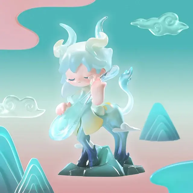 Іграшка-сюрприз Pop Mart з колекційною фігуркою Azura Ethereal Realm серія Mythical Beasts (AERM-01) - фото 6