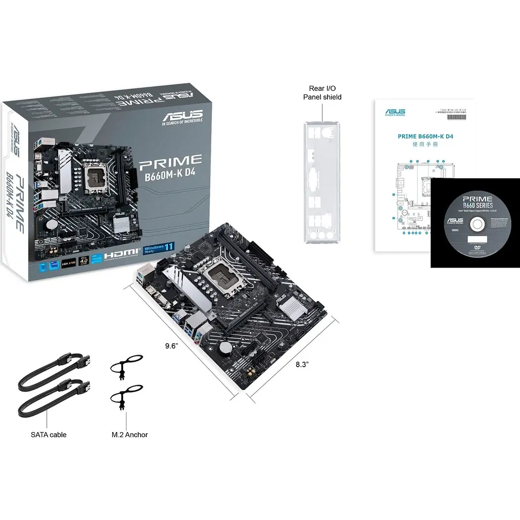 Материнська плата Asus Prime B660M-K D4 (90MB1950-M1EAY0) [147092] - фото 8