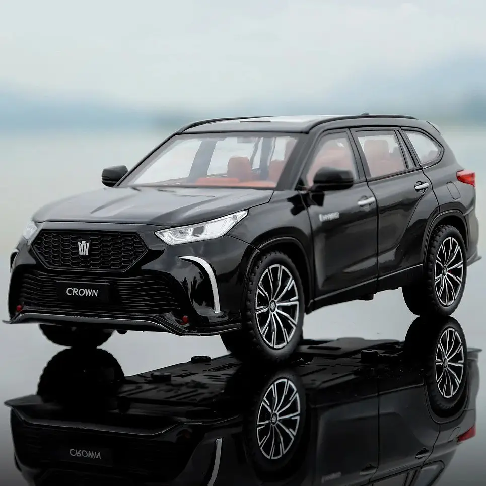 Колекційна металева модель автомобіля АвтоЕксперт Toyota Crown Kluger з інерцією, світлом та звуком 1:24 - фото 7
