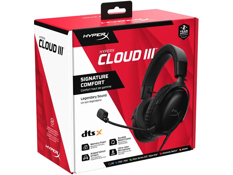 Навушники з мікрофоном HyperX Cloud III Black (727A8AA) - фото 9