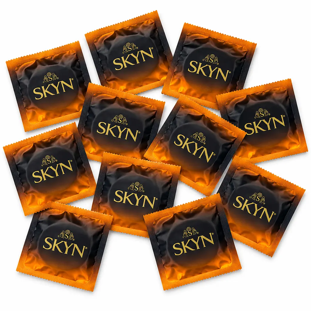 Презервативи Skyn Large безлатексні 12 шт — збільшений розмір, поліізопрен, комфорт та природні відчуття поштучно