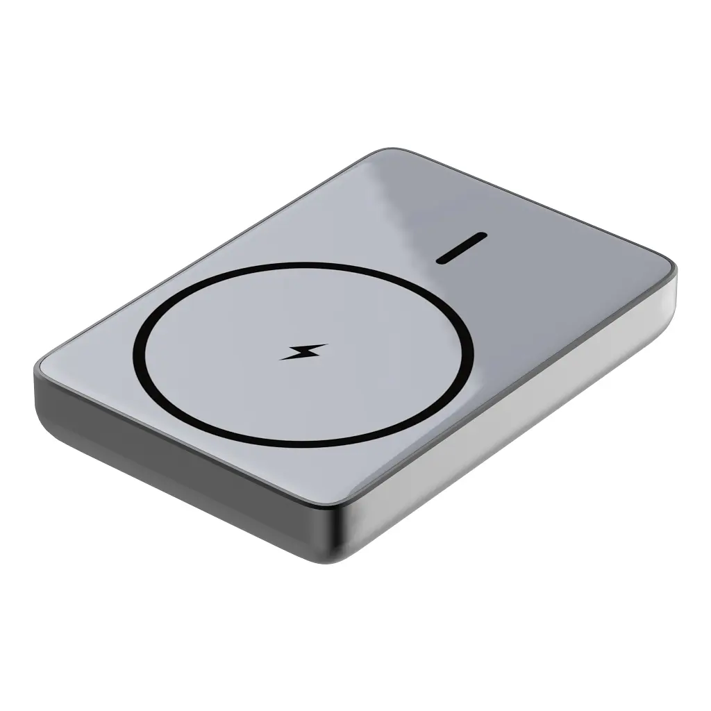 Батарея універсальна Atria 10000mAh, PD/20W, 15W Wireless MagSafe, Black (WPD-W72B) - фото 3
