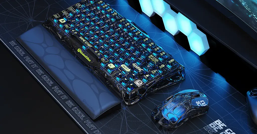 Комп'ютерна миша GravaStar Mercury M2 BT/WL/USB-A RGB чорно-прозорий teh0024921 - фото 6