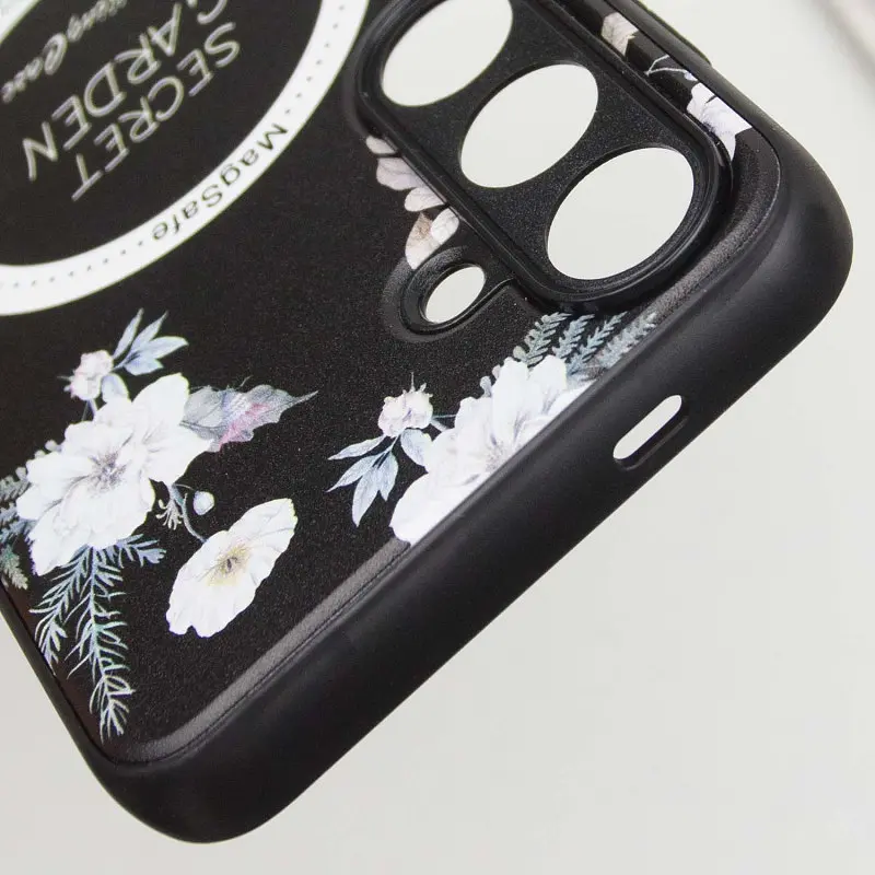 TPU+PC чохол Secret Garden with MagFit для Samsung Galaxy S23 FE Black - фото 7