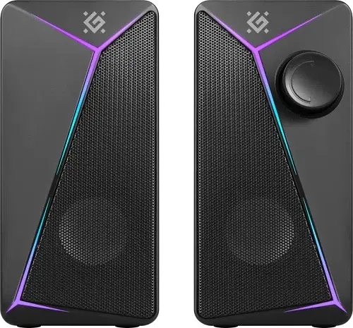 Акустична система 2.0 Defender J5, Black, 6 Вт, 3.5 мм, LED підсвічування, живлення від USB, 1 м (65965) - фото 5