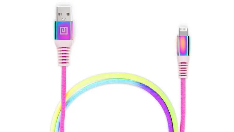 Кабель REAL-EL USB - Lightning (M/M), 1 м, Rainbow (EL123500051) - фото 4