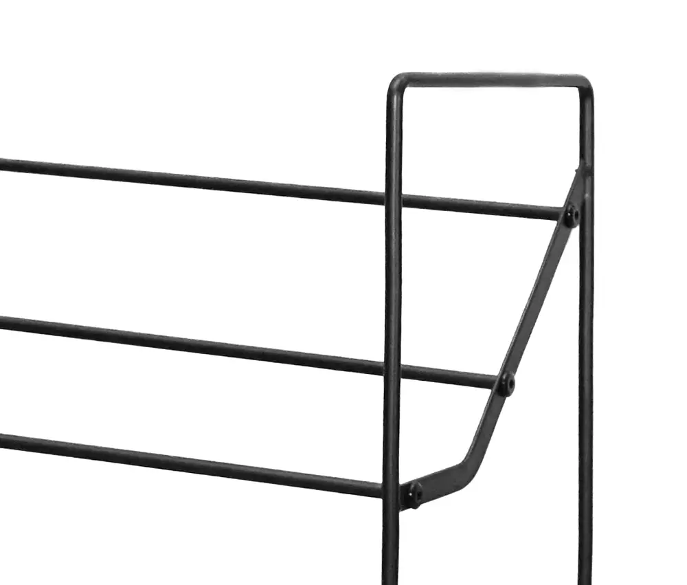Етажерка для взуття Fabrika Home Art Neo 73х20х74 см Чорний (FK1079B) - фото 2