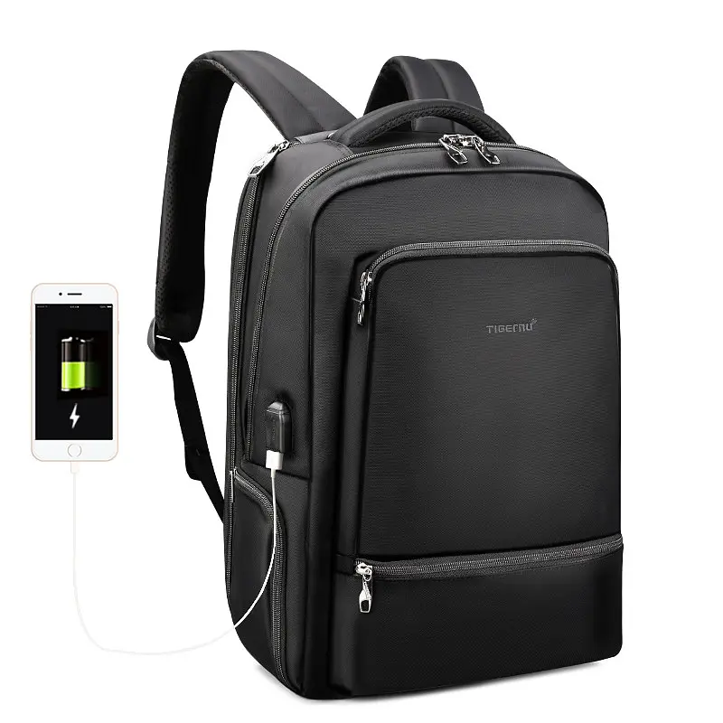 Рюкзак антизлодій Tigernu T-B3585 15.6" USB 26 л чорний (16228) - фото 4