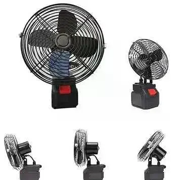 Акумуляторний вентилятор Lithium Electric Fan 48V чорний - фото 2