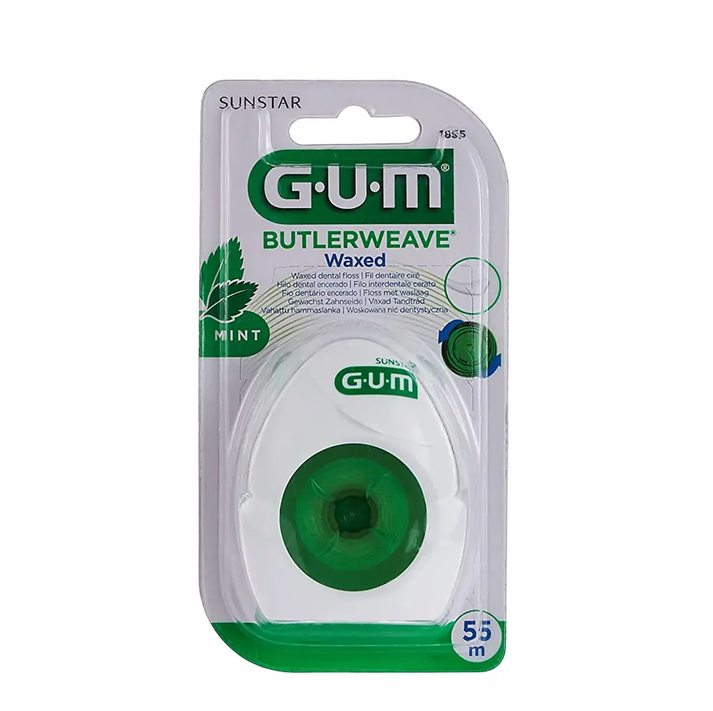 3убна нитка Gum Butlerweave м'ятна вощена, 55 м - фото 2
