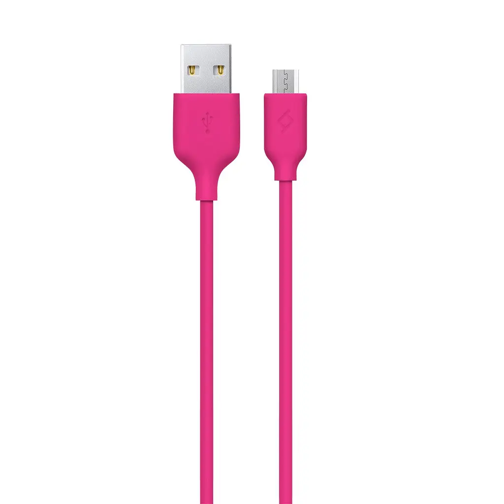 Кабель Ttec USB - micro-USB (M / M) тато - тато 1.2 метри Рожевий (2DK7530P)
