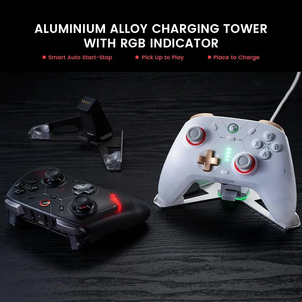 Геймпад GameSir Cyclone 2 – 1000Hz ,PC/Switch/Android/iOS, PC З док станцією (White) - фото 3