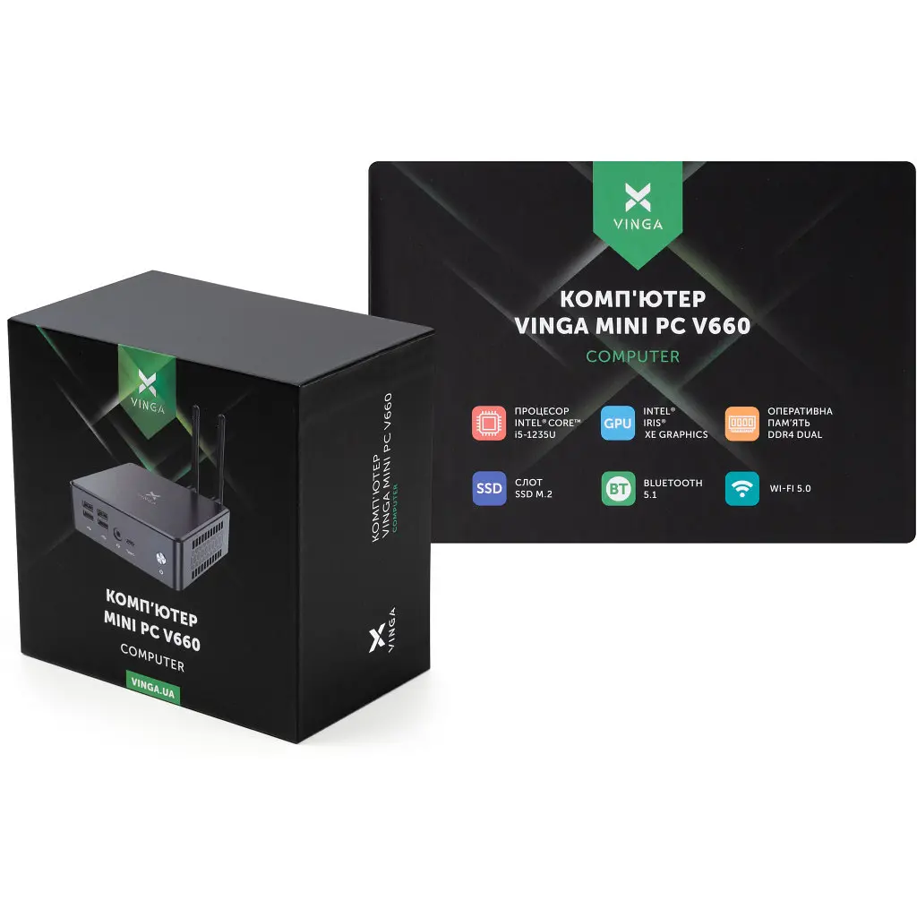Комп'ютер Vinga Mini PC V660 (V6601235U.8512) - фото 10