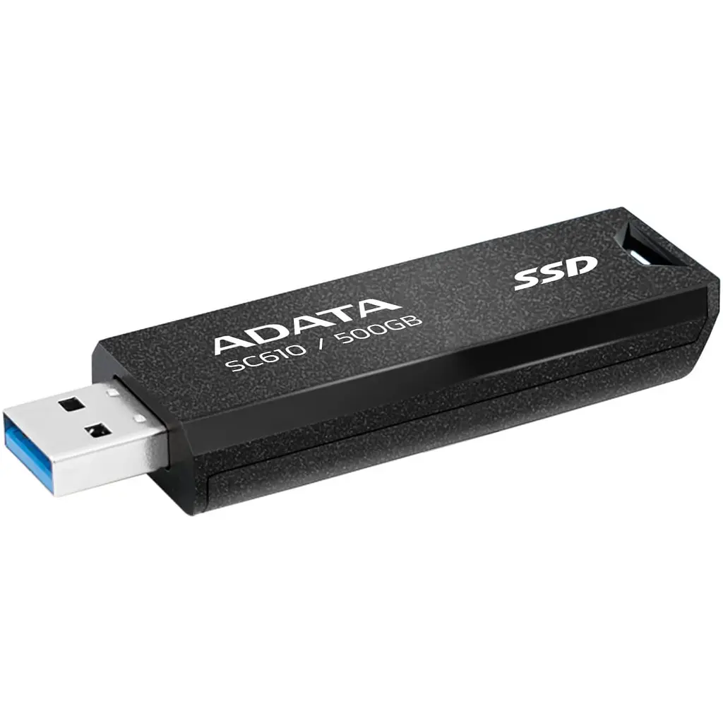Накопитель SSD Adata SSD накопичувач 500GB USB3.2 BLACK SC610-500G-CBK/RD (SC610-500G-CBK/RD) - фото 3