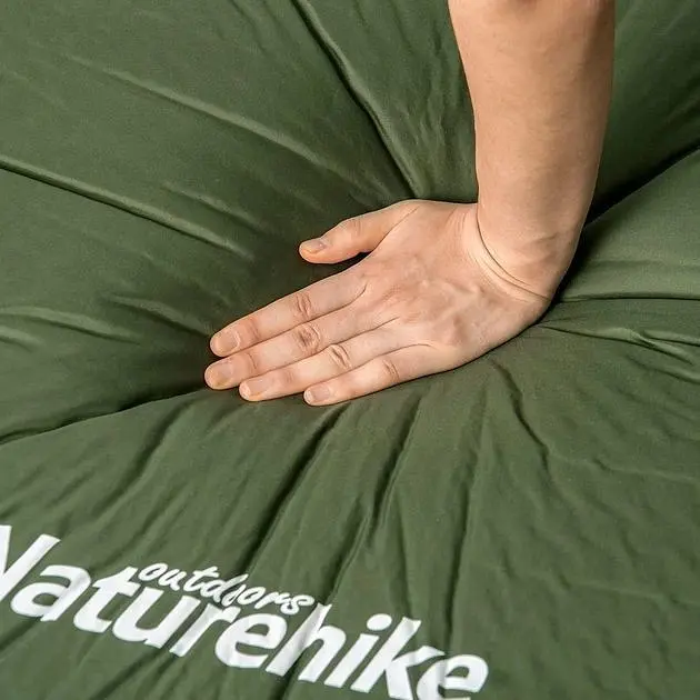 Килимок cамонадувний Naturehike (NH20DZ003) 5 см - одномісний - темно-зелений - фото 8