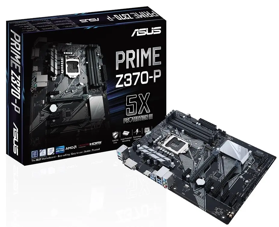 Материнская плата Asus Z370 Prime LGA 1151v2 (PRIME Z370-P) Б/У - фото 5