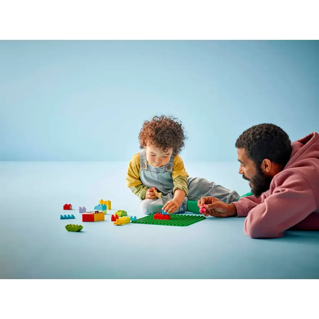 Конструктор LEGO DUPLO Classic Зеленая строительная пластина 1 деталь (10460) - фото 4
