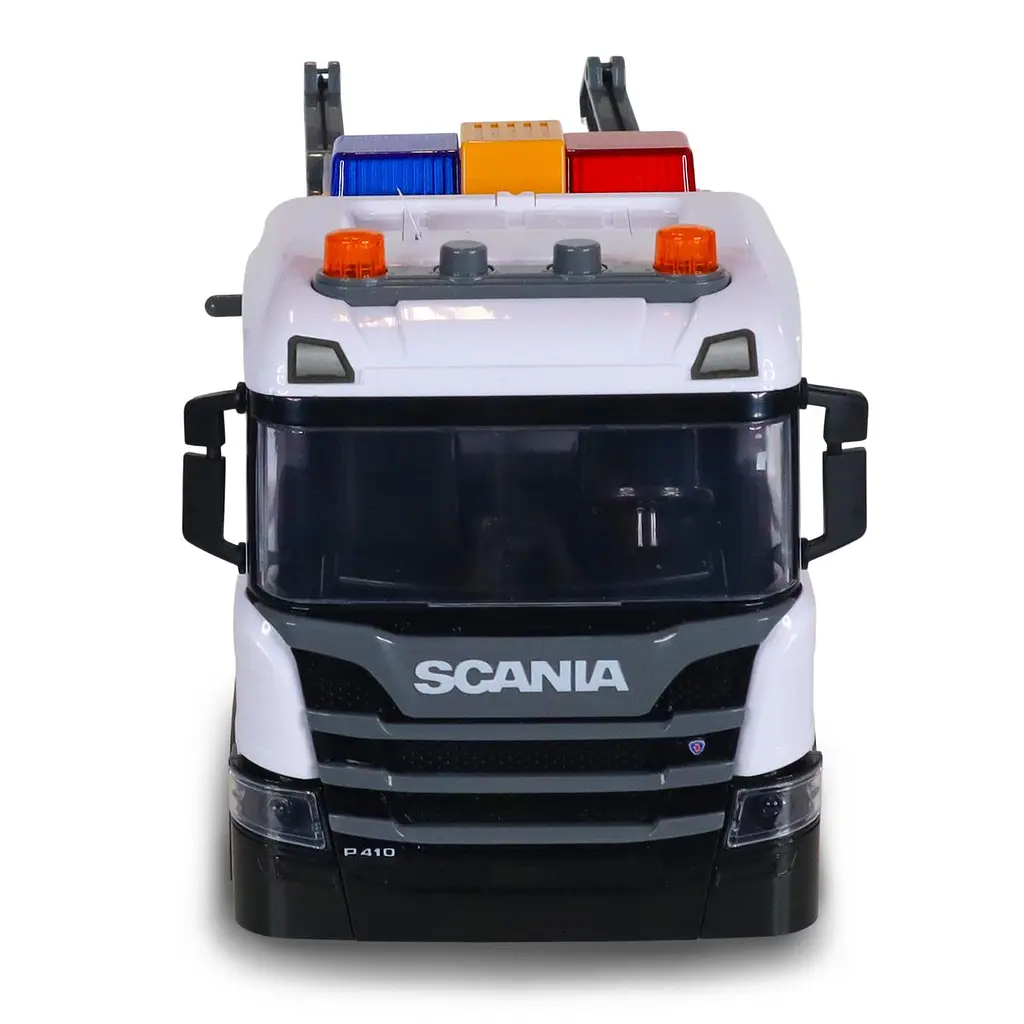 Ігровий набір серії "Mid Truck" – ЕВАКУАТОР SCANIA З МАШИНОЮ ПОЛІЦІЇ (світло, звук) TechnoDrive 3004KS - фото 2