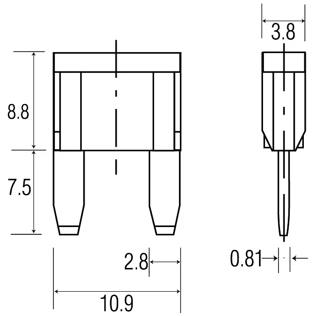 Запобіжники АТМ 5А 50 шт ACV 30.3950-05 - фото 3