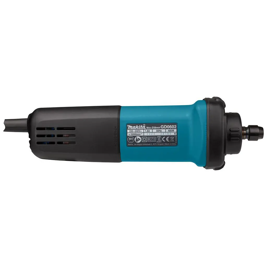 Шліфмашина пряма мережева Makita GD0602 (400 Вт, 6 мм, 25000 об/хв) - фото 4