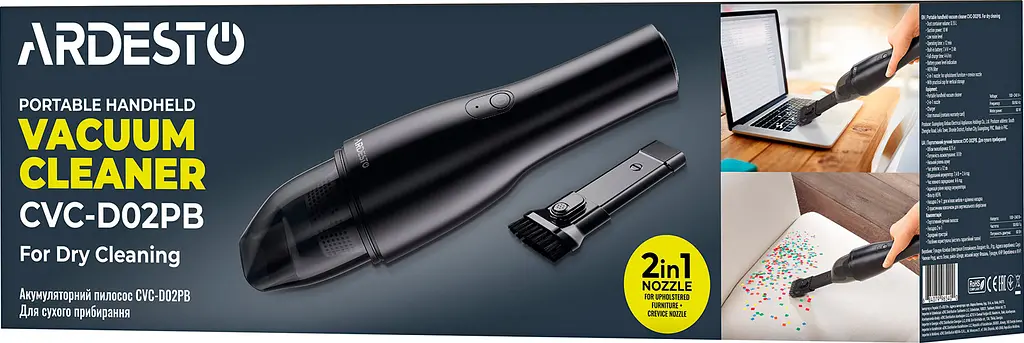 Ручний пилосос Ardesto CVC-D02PB [90370] - фото 6