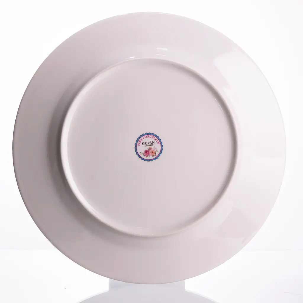 Набор новогодних тарелок с фарфором Santa 6 шт 26.5 см Yiwu HP-SDHK-6 - фото 5