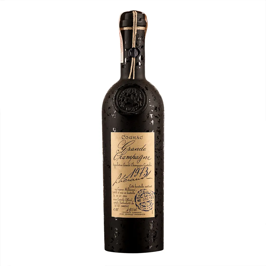 Коньяк Lheraud 1973 Grande Champagne, у дерев'яній коробці, 46%, 0,7 л - фото 2