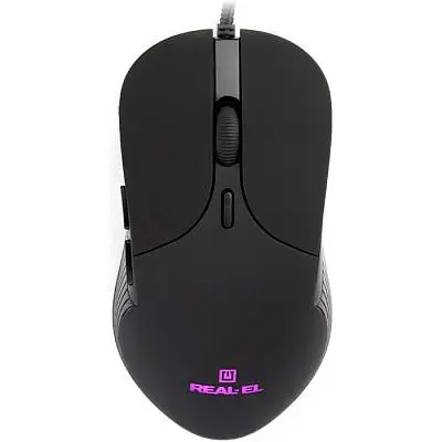 Компьютерная мышка Real-El RM-295 USB Black (EL123200031) - фото 4