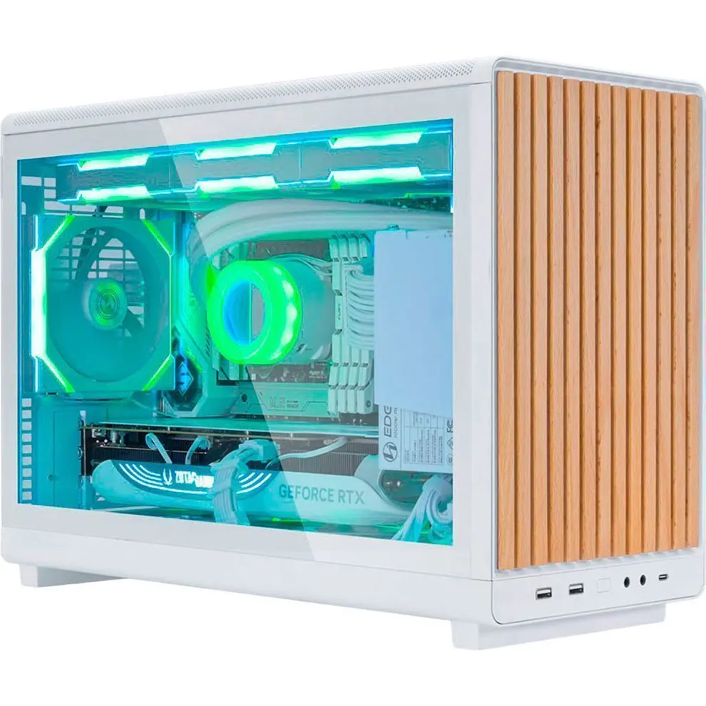 Корпус Lian Li A3-mATX Wooden Front Panel White (G99.A3W-WD.00) [146819] - фото 4